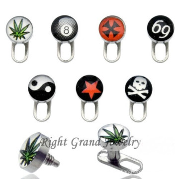 316L Surgical Steel Logo Picture Dermal Anchor